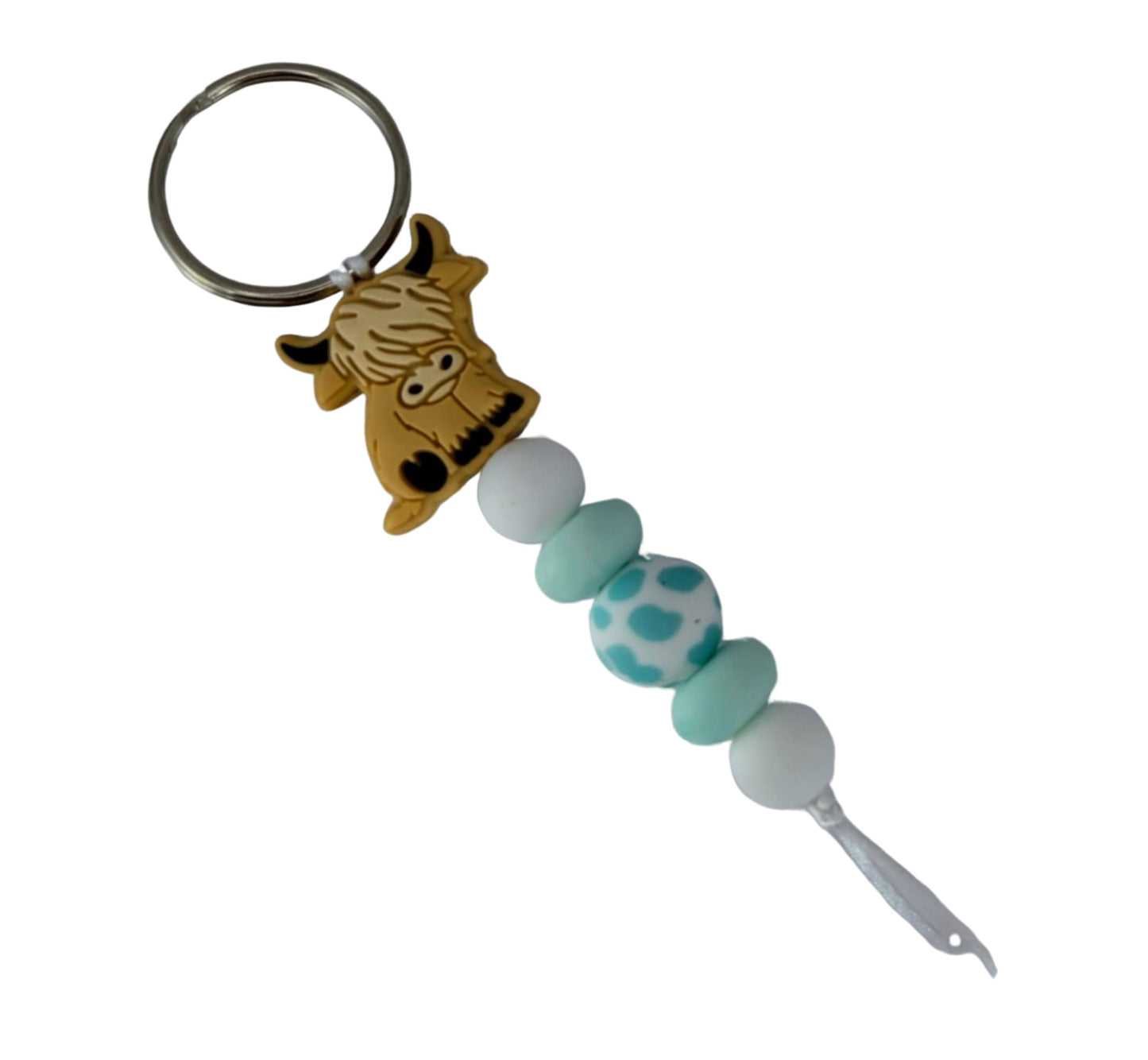 BLUE COW KEYRING