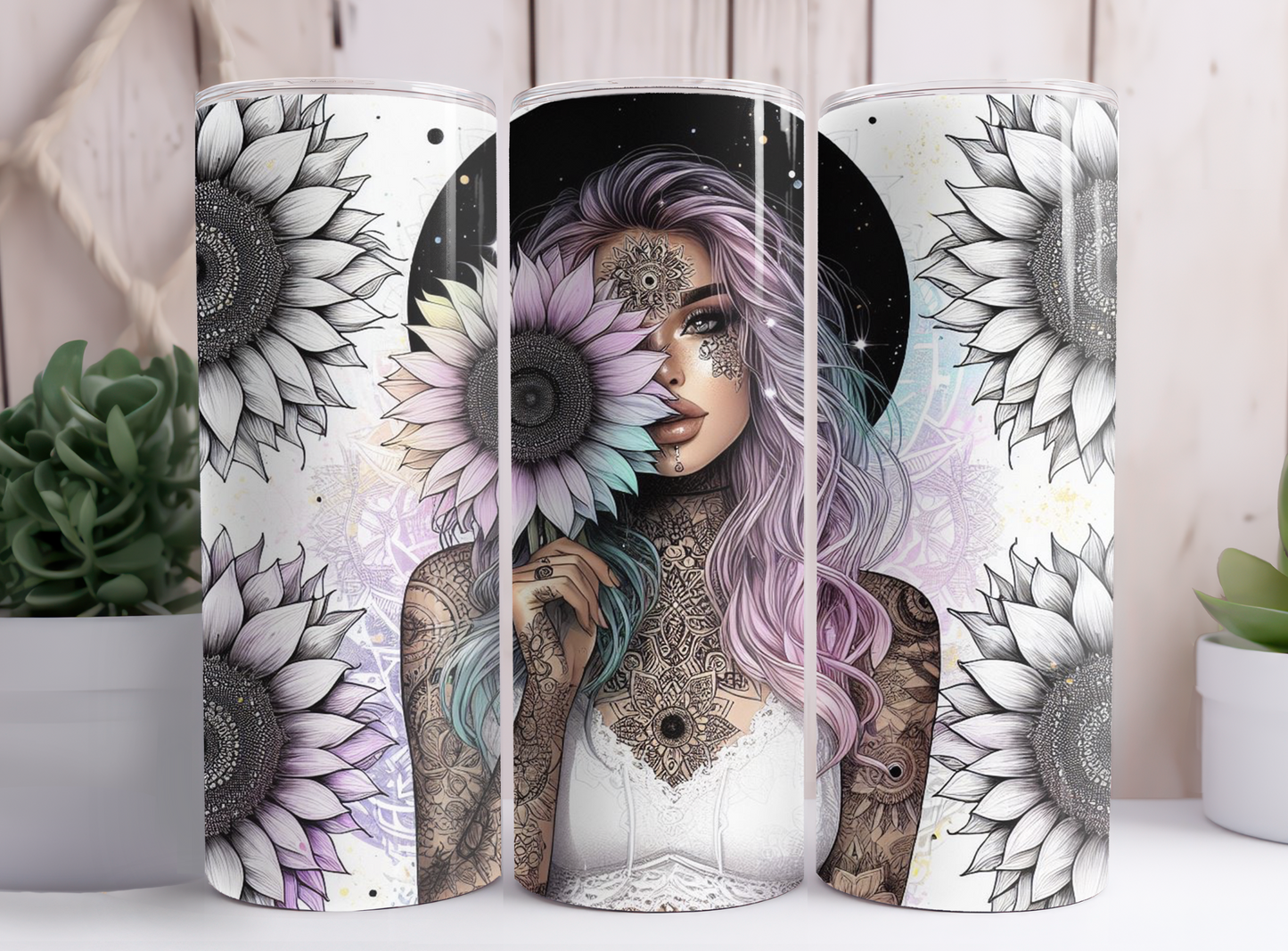 FLOWER VIBES BABE TUMBLER