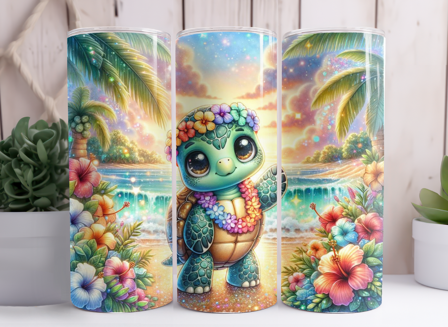 BEACH TURTLE TUMBLER