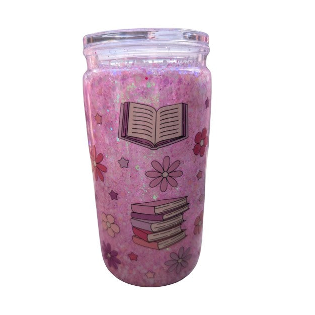 BOOK SNOWGLOBE TUMBLER