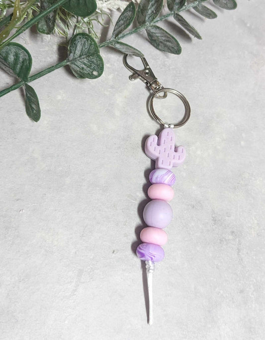 PURPLE CATUS KEYRING