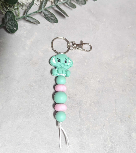 BLUE ELEPHANT KEYRING