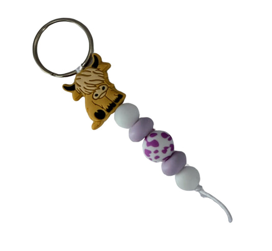 PURPLE COW KEYRING