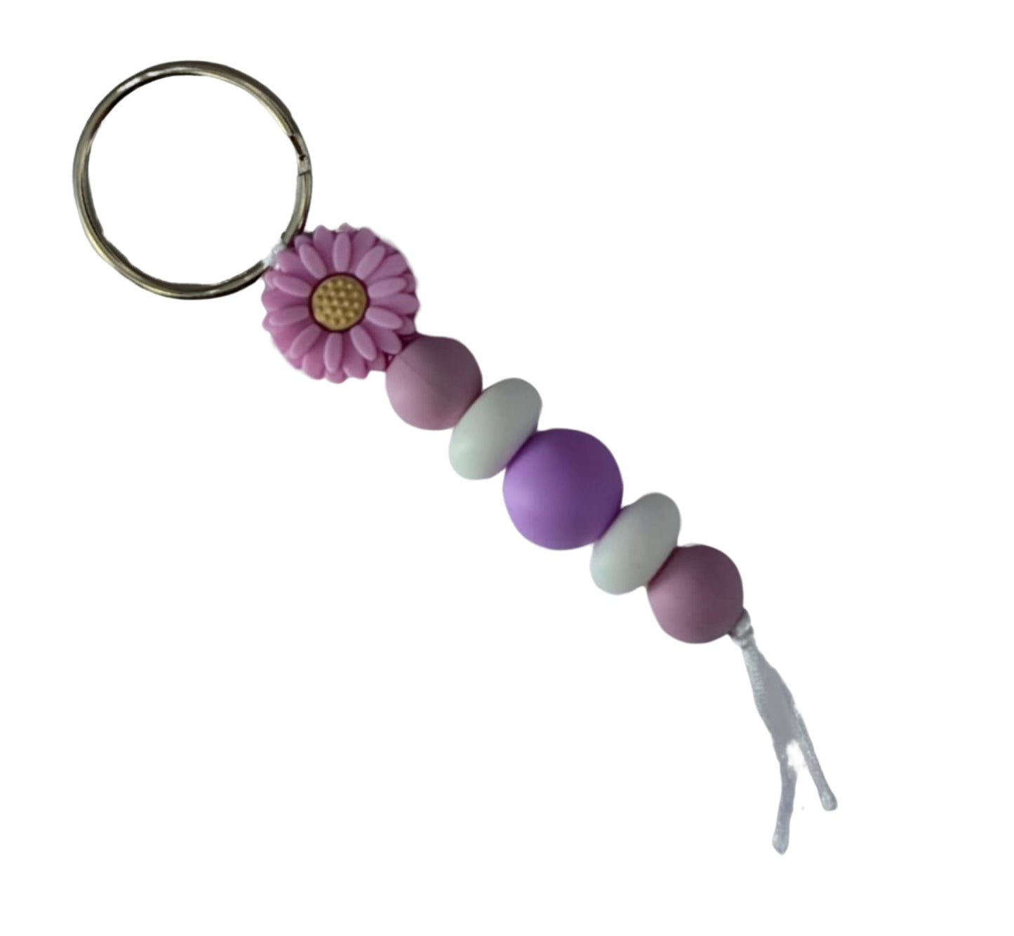 PURPLE FLOWER KEYRING