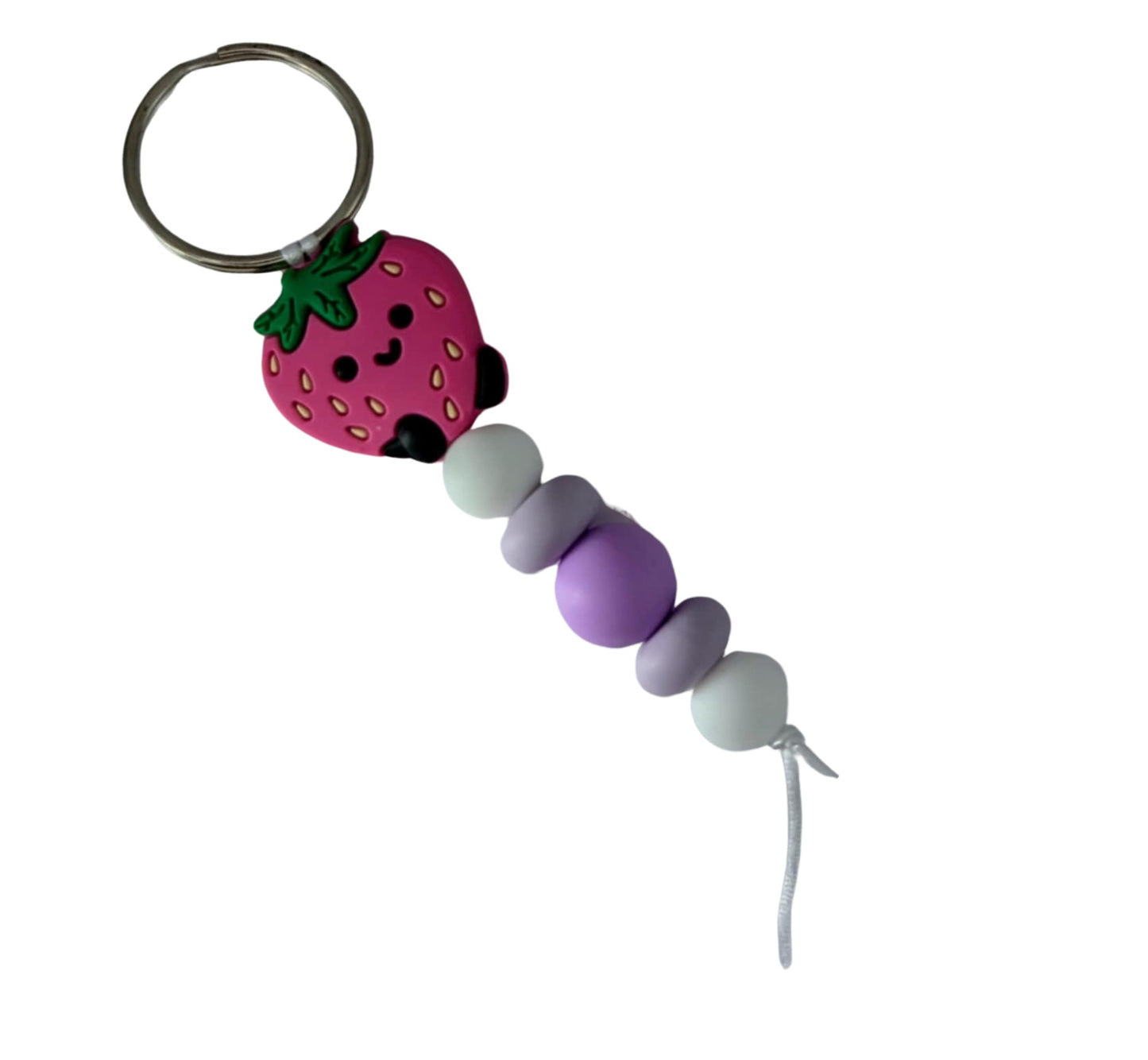 PURPLE STRAWBERRY KEYRING