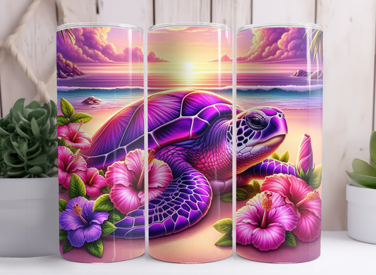 PURPLE TURTLE TUMBLER