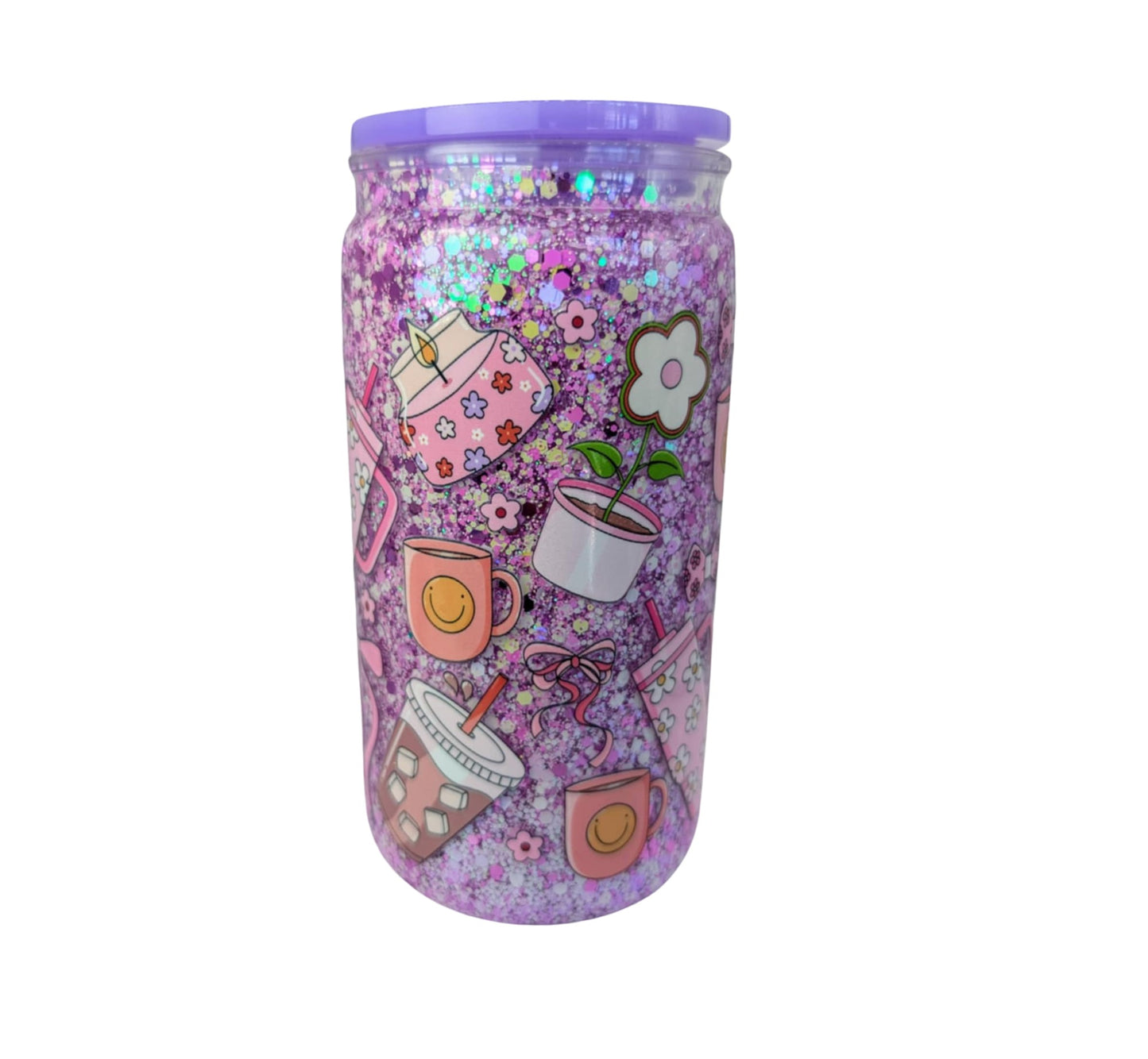 PURPLE VIBES SNOWGLOBE TUMBLER