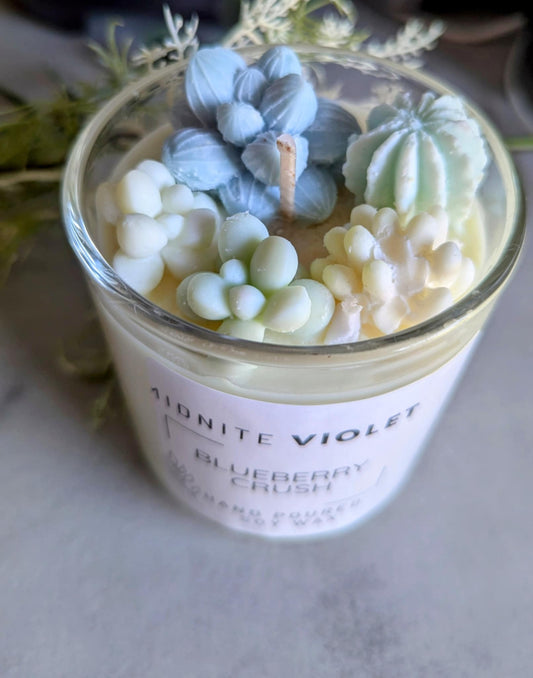 SUCCULANT SOY CANDLE BLUEBERRY CRUSH