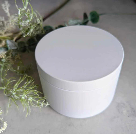 WHITE TIN CANDLE