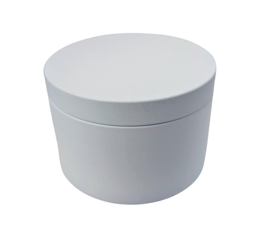 WHITE TIN CANDLE