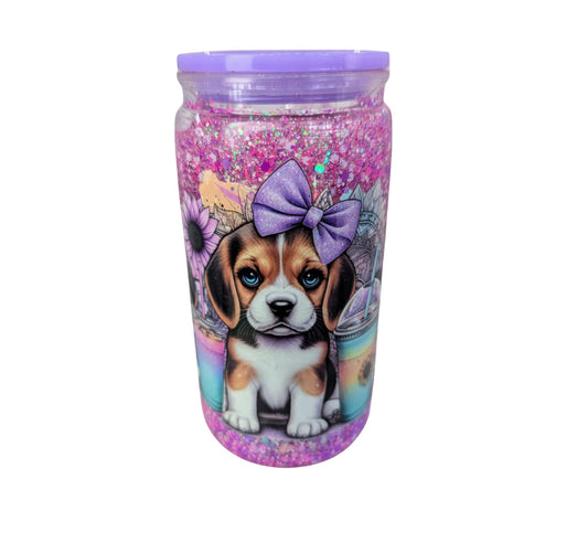 DOGGIE SNOWGLOBE TUMBLER