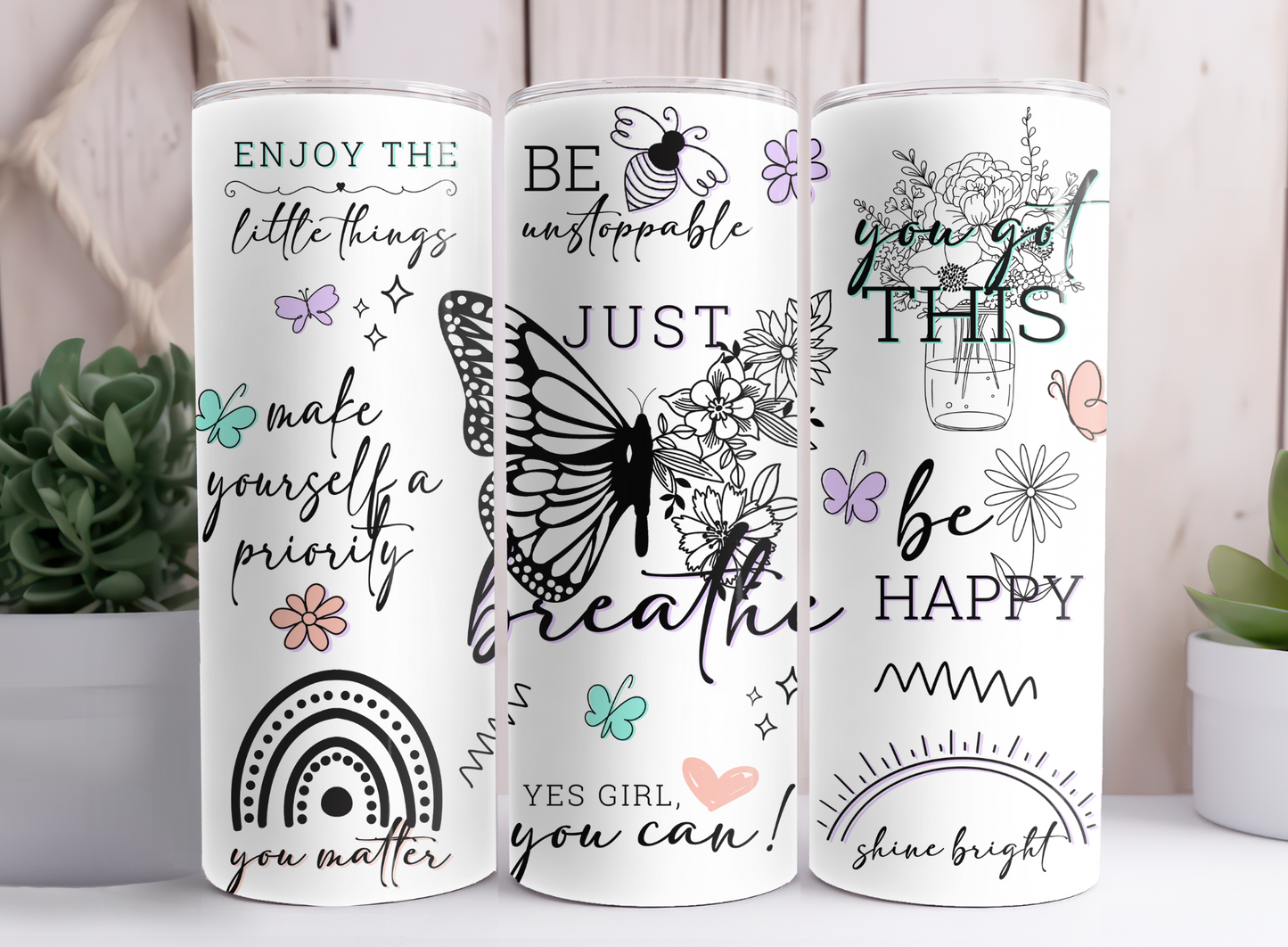 JUST BREATHE TUMBLER