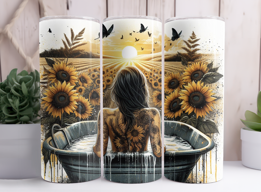 SUNFLOWER FIELD TUMBLER